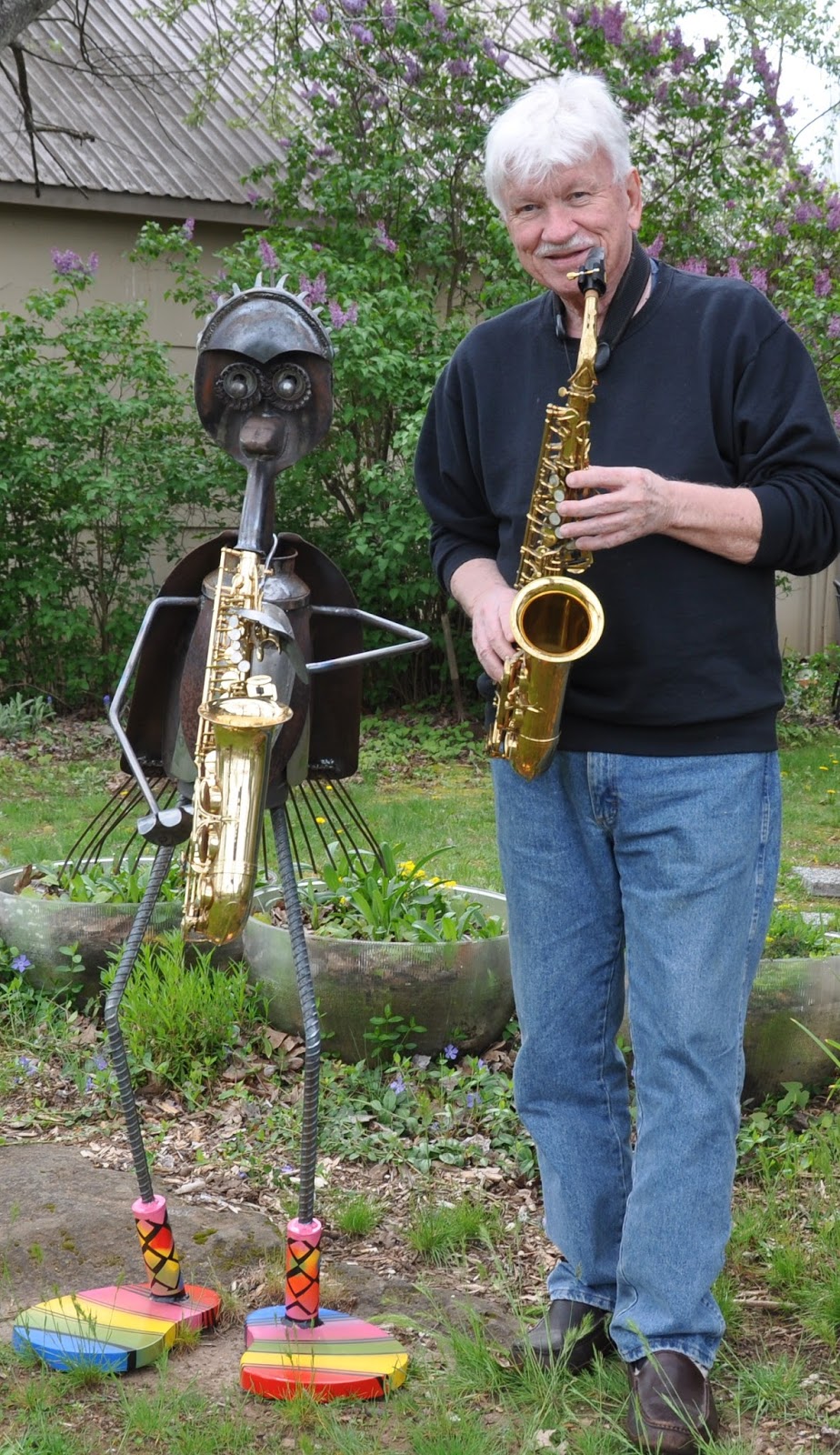 Mike Stillman & friend on sax